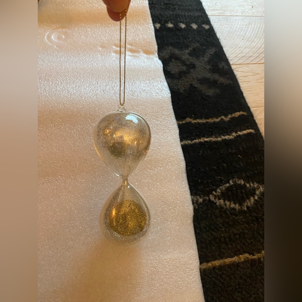 Target Glitter Hour Glass Christmas Ornament - Wondershop